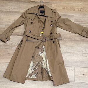 Banana Republic Double-Breasted Brown Trench Coat